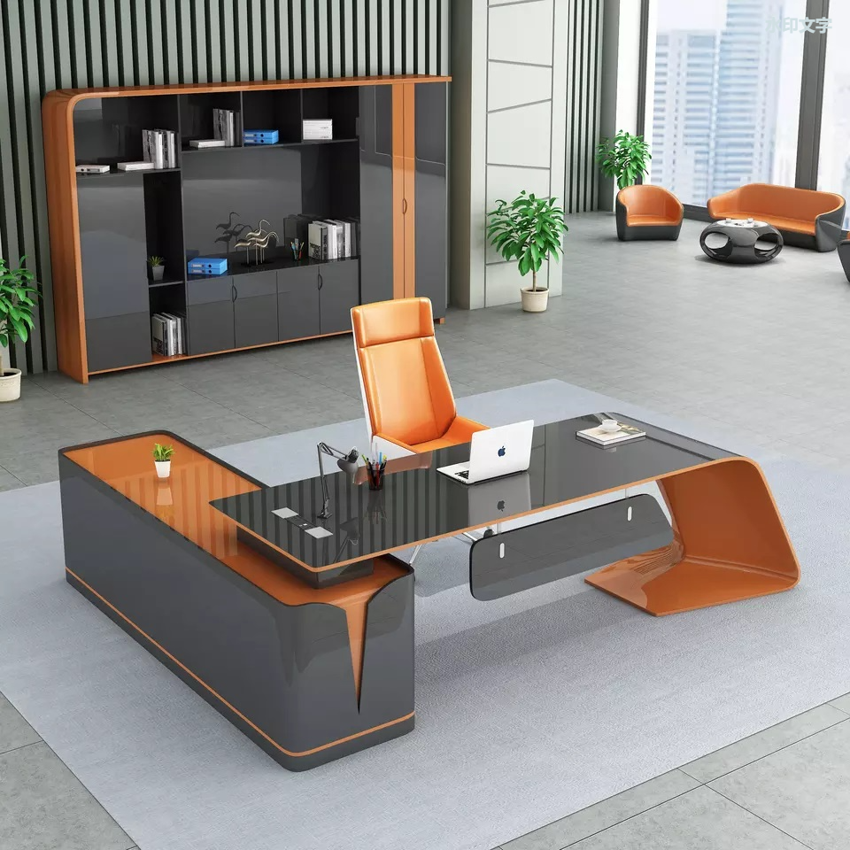 现代设计小型办公桌办公室CEO办公桌经理老板办公家具商用家具