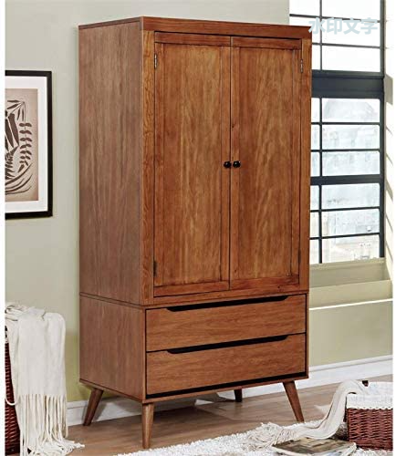 美国 Belkor 中世纪现代灰色木质衣柜家具